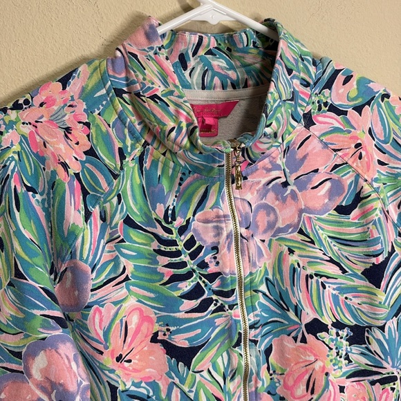 Lilly Pulitzer Tropical Longsleeve Jacket Size Large - Picture 3 of 6